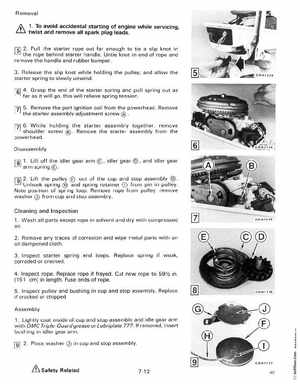 1988 "CC" Colt / Junior thru 8 Models Service Manual, P/N 507659, Page 278