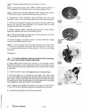 1988 "CC" Colt / Junior thru 8 Models Service Manual, P/N 507659, Page 279