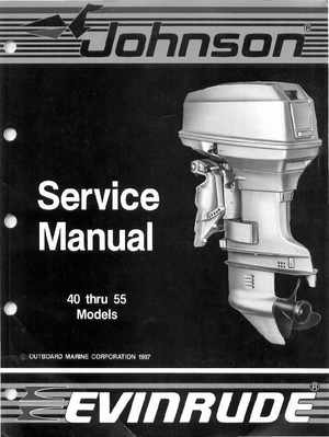 1988 Johnson/Evinrude "CC" 40 thru 55 Models Service Manual, Page 1