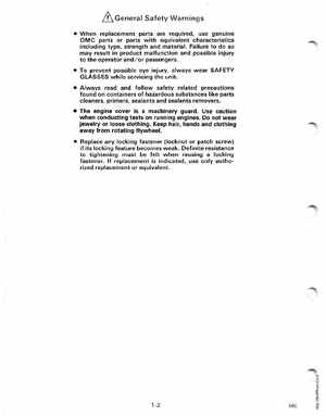 1988 Johnson Evinrude CC 60 thru 75 outboards Service Manual, Page 27