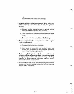 1988 Johnson Evinrude CC 60 thru 75 outboards Service Manual, Page 195