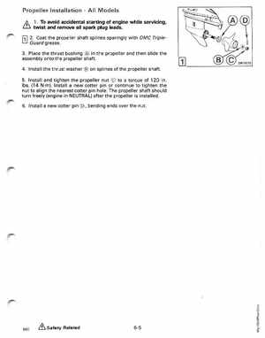 1988 Johnson Evinrude CC 60 thru 75 outboards Service Manual, Page 217