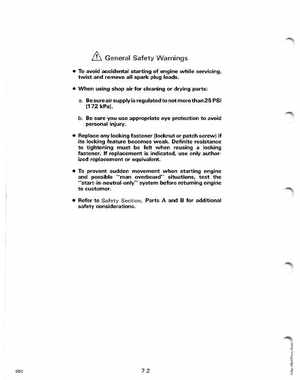 1988 Johnson Evinrude CC 60 thru 75 outboards Service Manual, Page 254