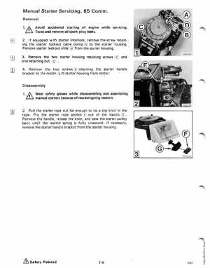 1988 Johnson Evinrude CC 60 thru 75 outboards Service Manual, Page 256