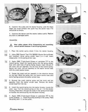 1988 Johnson Evinrude CC 60 thru 75 outboards Service Manual, Page 258