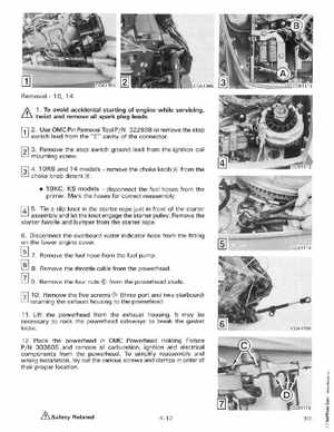 1988 Johnson Evinrude "CC" 9.9 thru 30 Service Manual, P/N 507660, Page 165