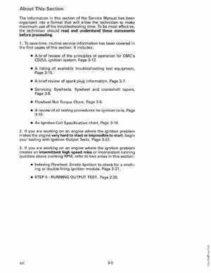 1989 Johnson Evinrude "CE" 9.9 thru 30 Service Manual, P/N 507754, Page 103