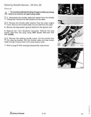 1989 Johnson Evinrude "CE" 9.9 thru 30 Service Manual, P/N 507754, Page 196