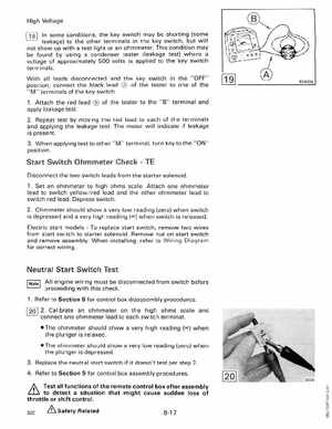 1989 Johnson Evinrude "CE" 9.9 thru 30 Service Manual, P/N 507754, Page 292