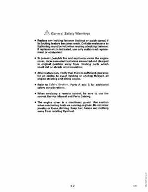 1989 Johnson Evinrude "CE" 9.9 thru 30 Service Manual, P/N 507754, Page 306