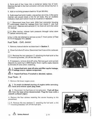1989 Johnson Evinrude "CE" Colt/Junior thru 8 Service Manual, P/N 507753, Page 71