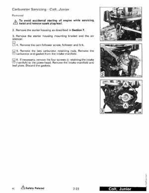 1989 Johnson Evinrude "CE" Colt/Junior thru 8 Service Manual, P/N 507753, Page 83