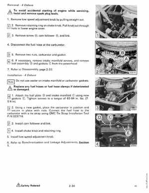 1989 Johnson Evinrude "CE" Colt/Junior thru 8 Service Manual, P/N 507753, Page 90