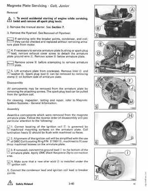 1989 Johnson Evinrude "CE" Colt/Junior thru 8 Service Manual, P/N 507753, Page 139
