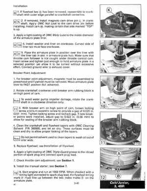 1989 Johnson Evinrude "CE" Colt/Junior thru 8 Service Manual, P/N 507753, Page 140