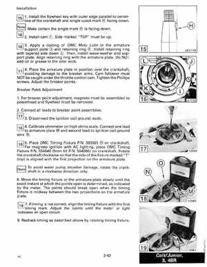 1989 Johnson Evinrude "CE" Colt/Junior thru 8 Service Manual, P/N 507753, Page 142