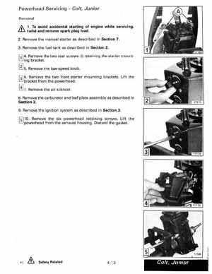 1989 Johnson Evinrude "CE" Colt/Junior thru 8 Service Manual, P/N 507753, Page 156