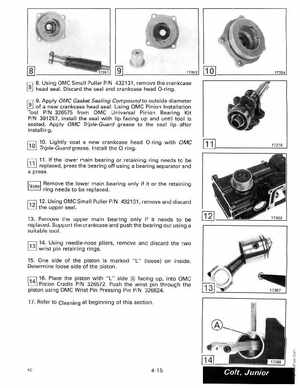 1989 Johnson Evinrude "CE" Colt/Junior thru 8 Service Manual, P/N 507753, Page 158