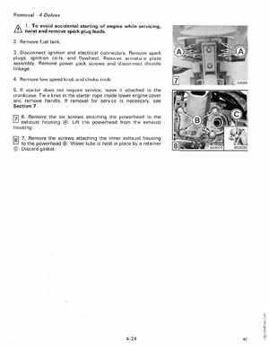 1989 Johnson Evinrude "CE" Colt/Junior thru 8 Service Manual, P/N 507753, Page 167