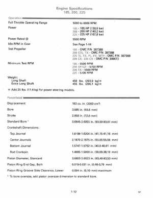 1990 Johnson Evinrude 120 thru 140, 185 thru 225, 300 HP, P/N 507875, Page 18