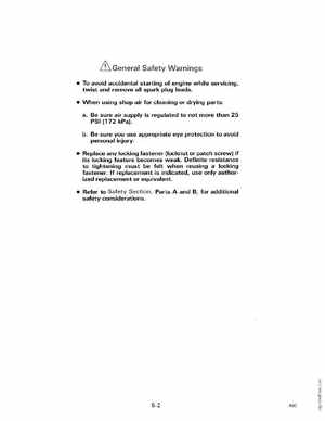 1990 Johnson Evinrude "ES" 40 thru 55, P/N 507872, Page 187