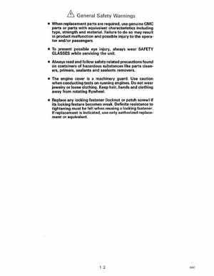1990 Johnson Evinrude "ES" 60 thru 70 Service Manual, P/N 507873, Page 8