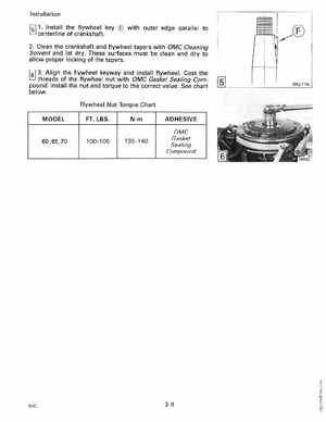 1990 Johnson Evinrude "ES" 60 thru 70 Service Manual, P/N 507873, Page 100