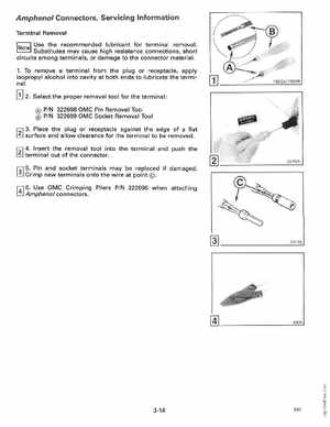 1990 Johnson Evinrude "ES" 60 thru 70 Service Manual, P/N 507873, Page 105