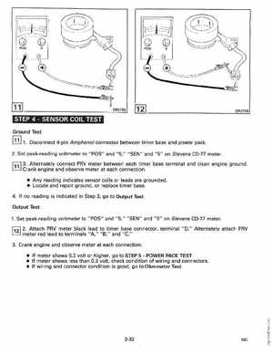 1990 Johnson Evinrude "ES" 60 thru 70 Service Manual, P/N 507873, Page 123