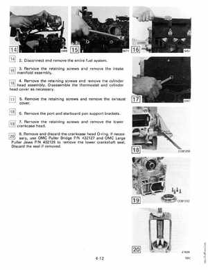1990 Johnson Evinrude "ES" 60 thru 70 Service Manual, P/N 507873, Page 138