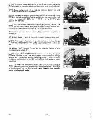 1990 Johnson Evinrude "ES" 60 thru 70 Service Manual, P/N 507873, Page 147