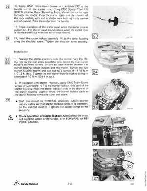 1990 Johnson Evinrude "ES" 60 thru 70 Service Manual, P/N 507873, Page 212