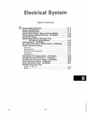 1990 Johnson Evinrude "ES" 60 thru 70 Service Manual, P/N 507873, Page 213