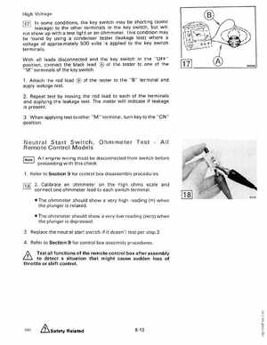1990 Johnson Evinrude "ES" 60 thru 70 Service Manual, P/N 507873, Page 225