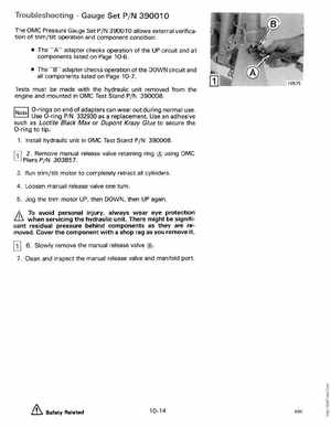 1990 Johnson Evinrude "ES" 60 thru 70 Service Manual, P/N 507873, Page 272