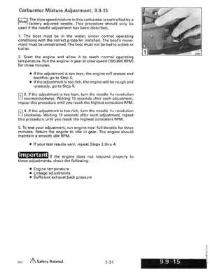 1990 Johnson Evinrude "ES" 9.9 thru 30 Service Manual, P/N 507871, Page 85
