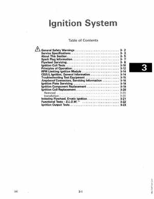 1990 Johnson Evinrude "ES" 9.9 thru 30 Service Manual, P/N 507871, Page 97