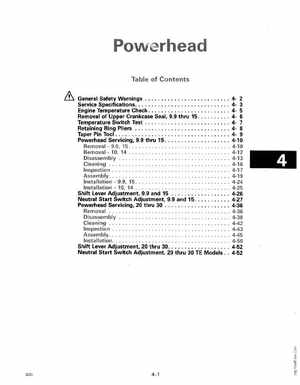 1990 Johnson Evinrude "ES" 9.9 thru 30 Service Manual, P/N 507871, Page 126