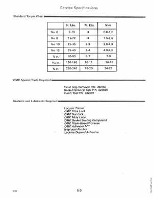 1990 Johnson Evinrude "ES" 9.9 thru 30 Service Manual, P/N 507871, Page 187