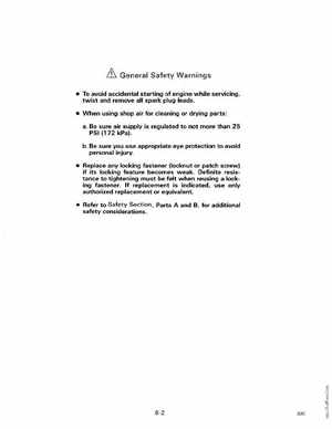 1990 Johnson Evinrude "ES" 9.9 thru 30 Service Manual, P/N 507871, Page 216