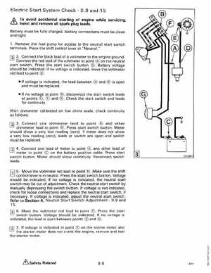 1990 Johnson Evinrude "ES" 9.9 thru 30 Service Manual, P/N 507871, Page 281