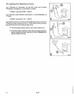 1990 Johnson Evinrude "ES" 9.9 thru 30 Service Manual, P/N 507871, Page 302