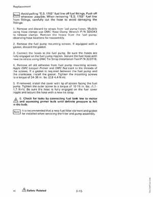 1990 Johnson Evinrude "ES" Colt/Junior thru 8 Service Manual, P/N 507870, Page 70