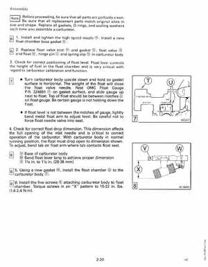 1990 Johnson Evinrude "ES" Colt/Junior thru 8 Service Manual, P/N 507870, Page 75