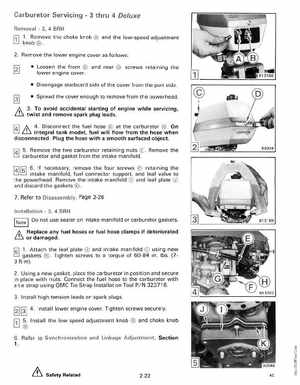 1990 Johnson Evinrude "ES" Colt/Junior thru 8 Service Manual, P/N 507870, Page 77
