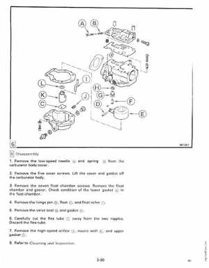 1990 Johnson Evinrude "ES" Colt/Junior thru 8 Service Manual, P/N 507870, Page 84