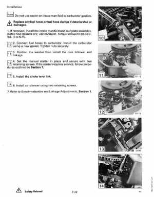 1990 Johnson Evinrude "ES" Colt/Junior thru 8 Service Manual, P/N 507870, Page 86