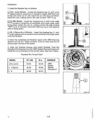 1990 Johnson Evinrude "ES" Colt/Junior thru 8 Service Manual, P/N 507870, Page 95