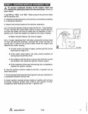 1990 Johnson Evinrude "ES" Colt/Junior thru 8 Service Manual, P/N 507870, Page 121