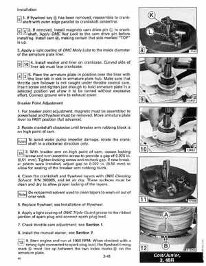 1990 Johnson Evinrude "ES" Colt/Junior thru 8 Service Manual, P/N 507870, Page 126